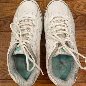 Fila White and Teal Women's Sneakers